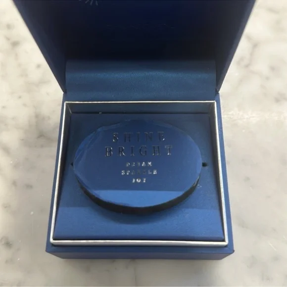 Brilliance Silver Plated Crystal Baguette ENJOY THE JOURNEY Adjustable Bracelet - Picture 4 of 9